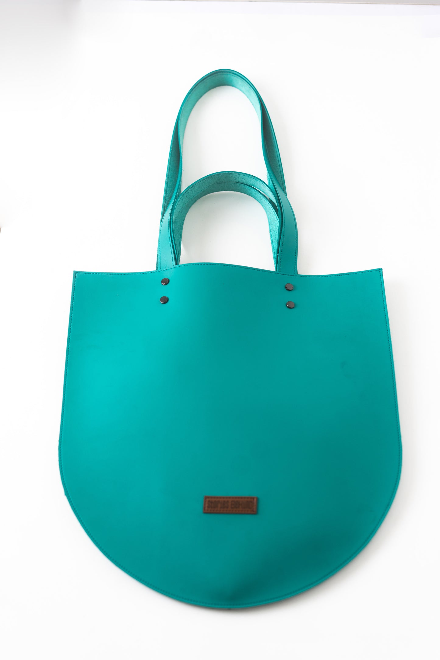 Curved Tote: Teal